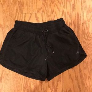 Black workout shorts